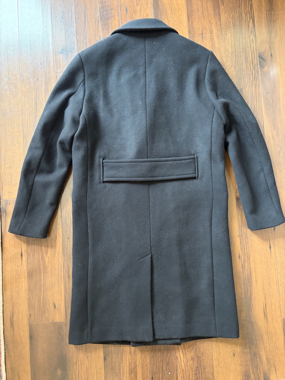 H&M David Beckham Collection Black Wool Blend Long Coat - Picture 3 of 5